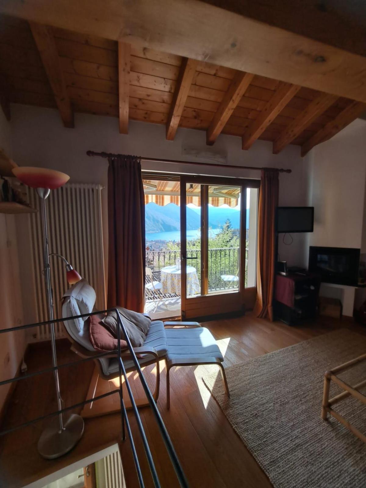 Casa Vista Lago E Giardino Порлецца Экстерьер фото